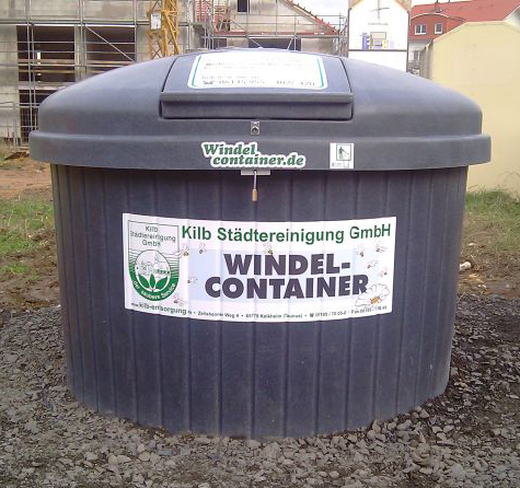 Windelcontainer in Kommune