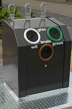 3 Kammer Glascontainer Unterflur